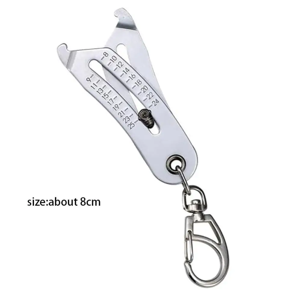 Portable Thread Size Chaveiro Chaveiro, Precise Convenient, Size Verification Tool, Formas geométricas Size Checker, Presentes
