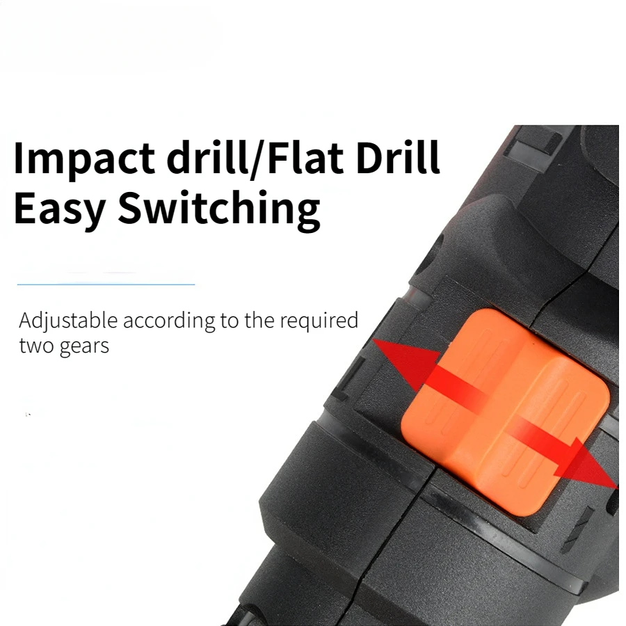 220v Electric Hand Drill Variable Speed Impact Electric Screwdrivers Multi-functional Speed-regulatition Electric Drill Tools