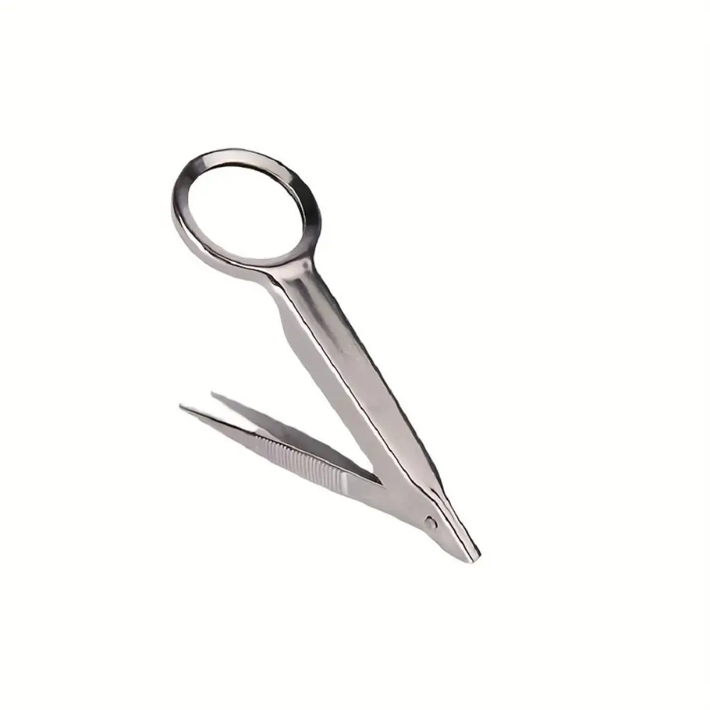 Portable 10X Magnifying Glass Handheld Precision Eyebrow Tweezers Foldable Magnifing Repair Tool Men