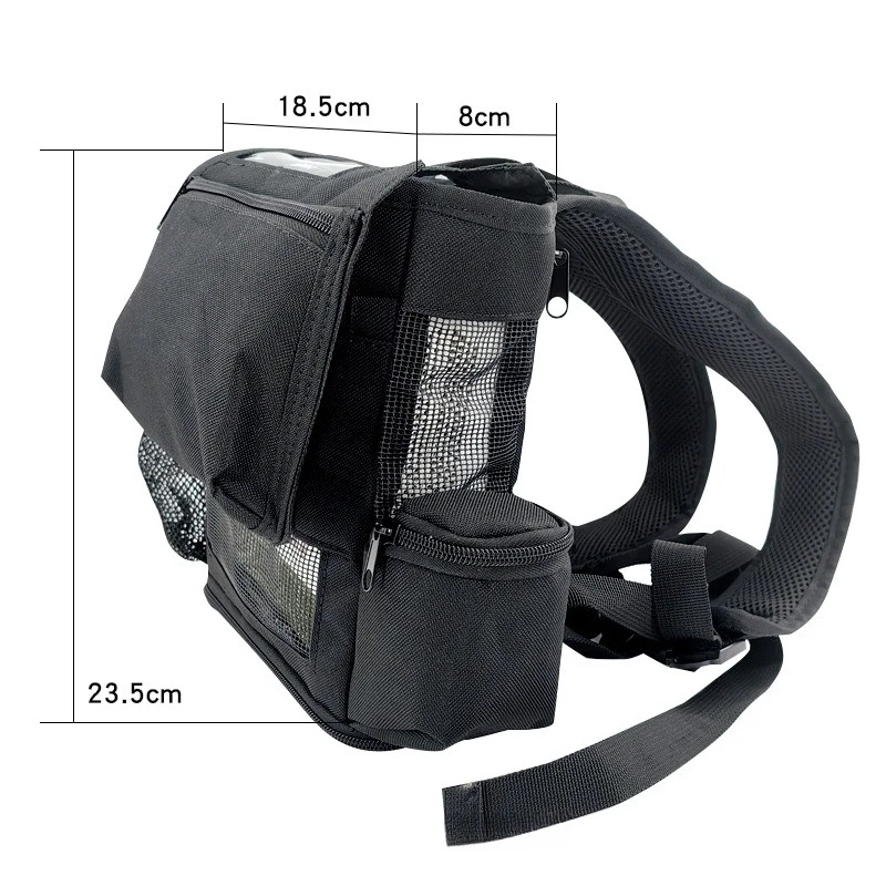 Portable Oxygen Bag Oxygen Concentrator Backpack Lightweight Black Compatible with Inogen One G5&Rove 6 Oxygen Concentrator Bag view 3