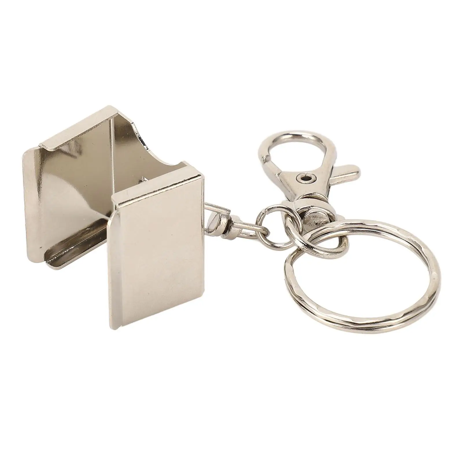 

Portable Billiard for cue Chalk Holder Clip - Dirt-Resistant Stainless Steel with Keychain for Clean for cue Sports