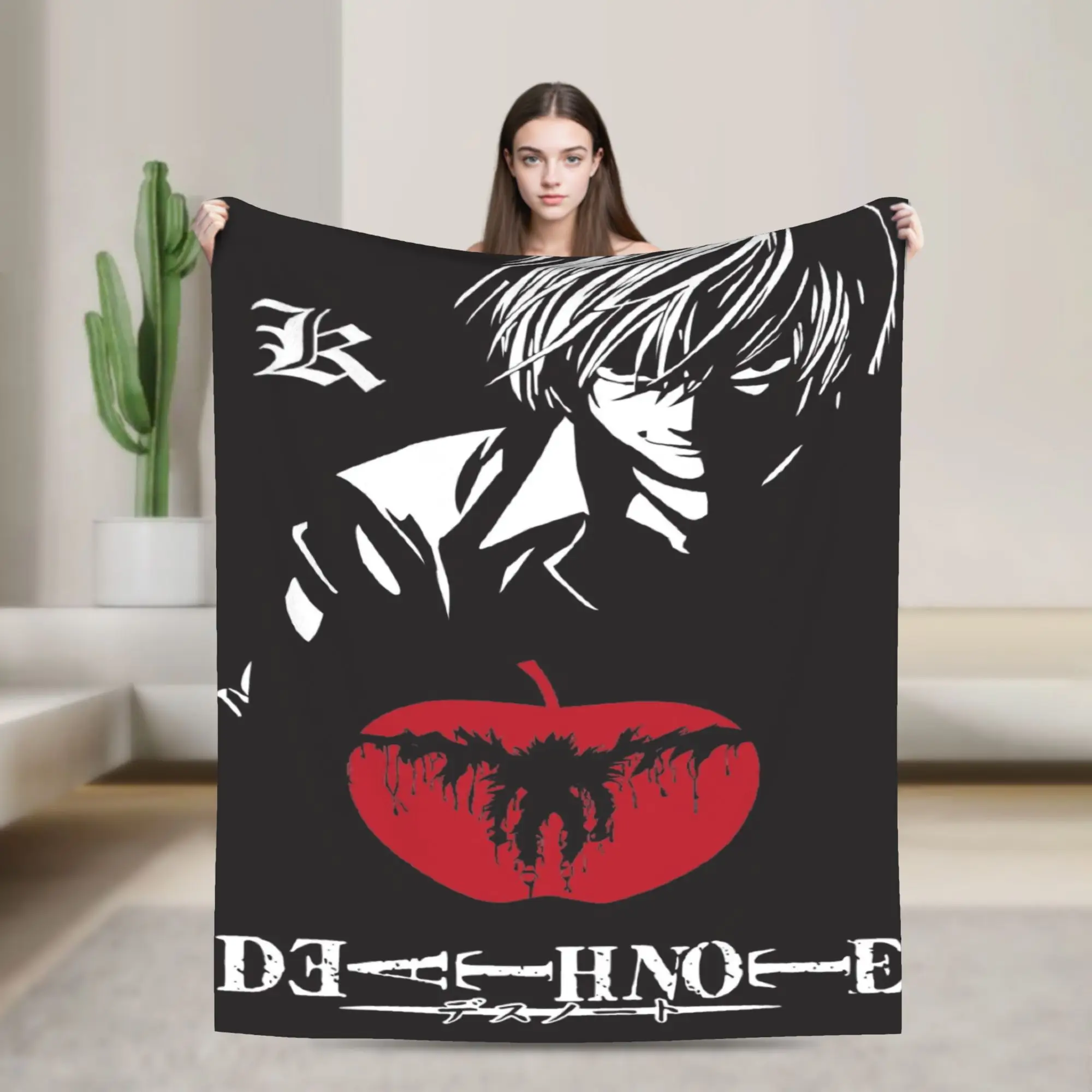 deaths notes anime catoon Blankets Ultra-Soft Flannel Healing Present  Throw Blanket Quilt