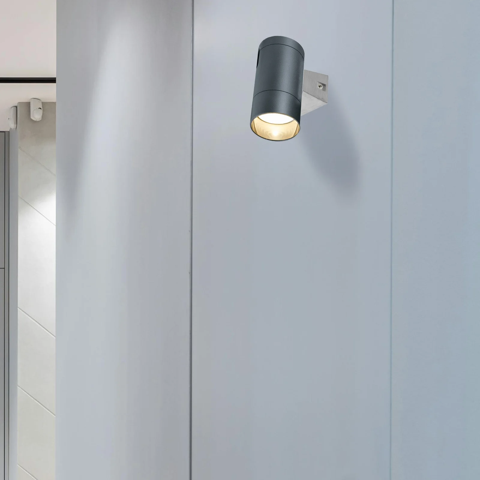 دعامة مصباح جداري من الألومنيوم، قاعدة معلقة متينة، تصميم بسيط، سهل التركيب لقاعدة مصابيح ديكور الإضاءة المنزلية #1