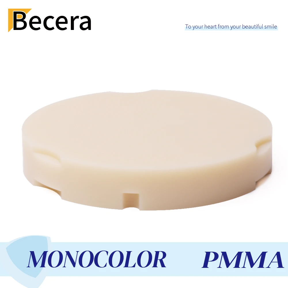 Becera Monocolor PMMA  Blocks Dental Restoration Materials For Temporary Crowns Bridge For Dental Lab CAD/CAM MillingSystem