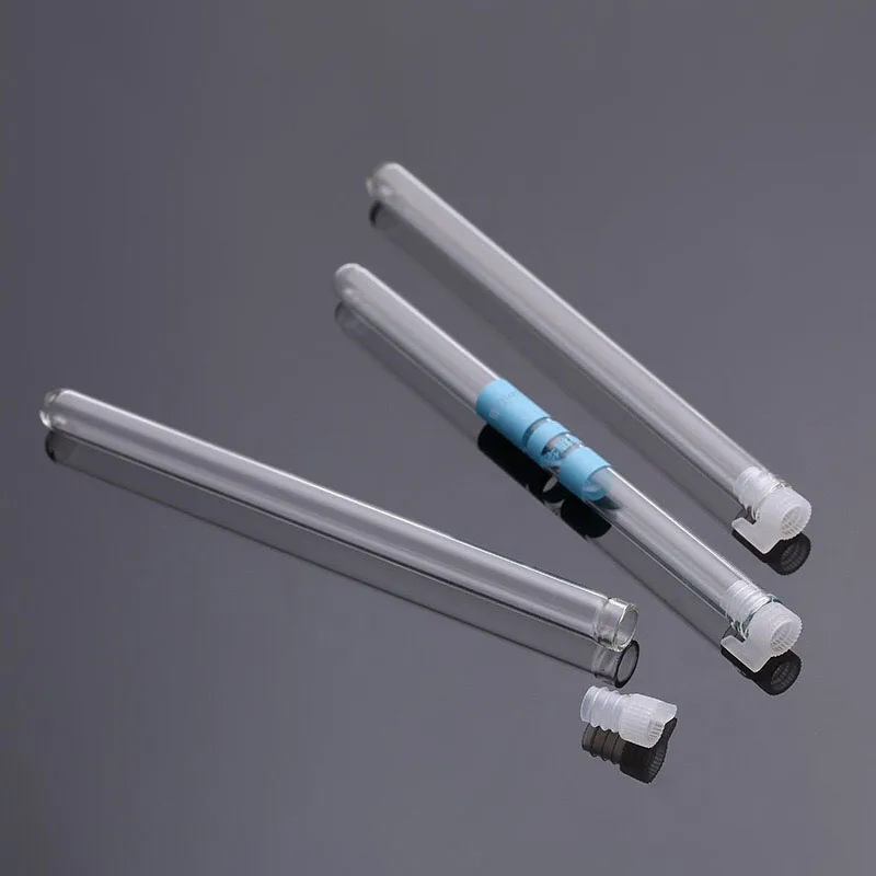 ขวดน้ำหอมขนาดเล็ก10ชิ้นขวดแก้วใสสำหรับเดินทางขวดน้ำหอมบางขวดทดลองพร้อมปลั๊กด้านใน