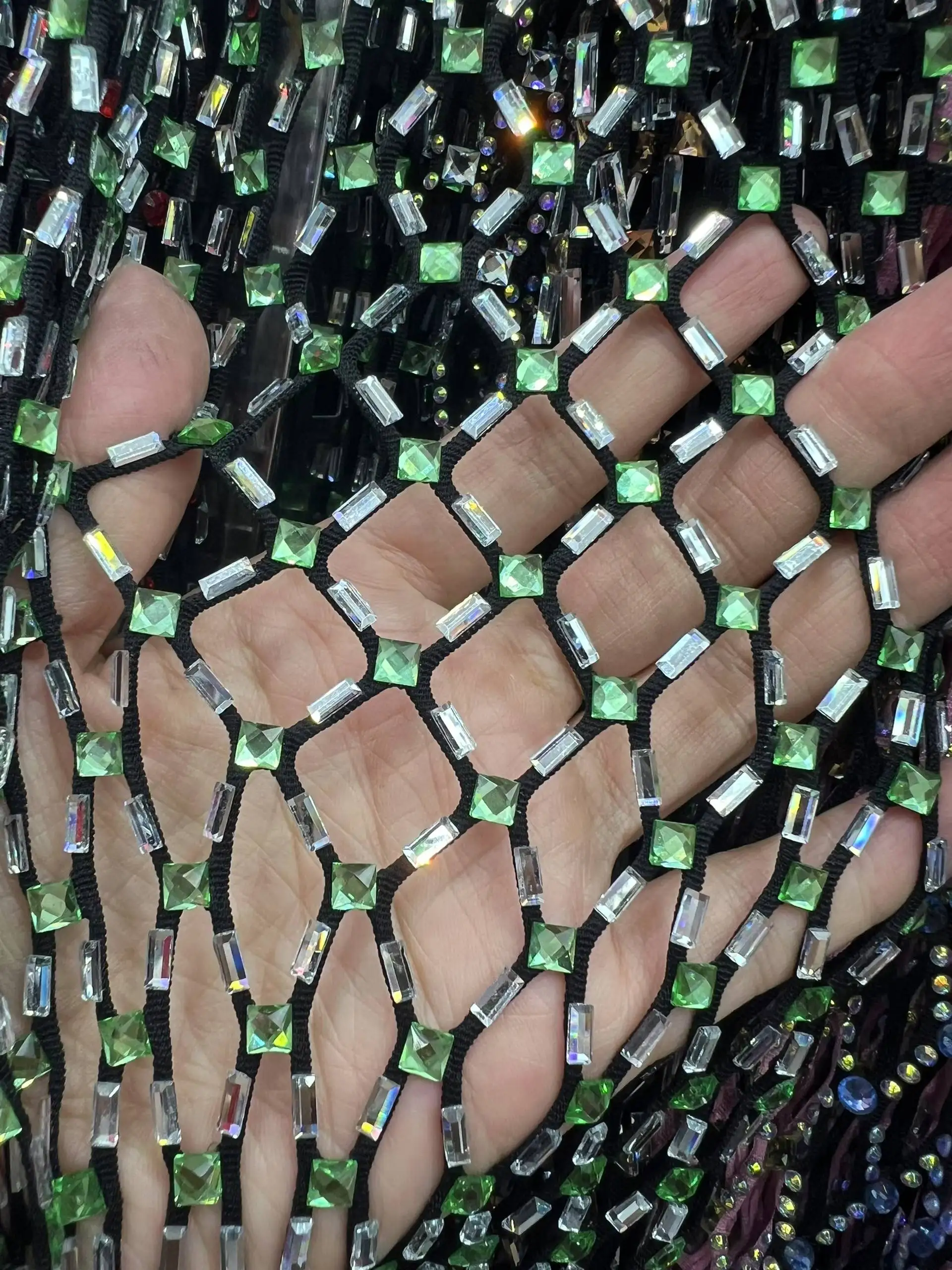 Wholesale High Quality African French Stones Lace Fabric 2025 Sewing Embroidery Nigeria Lace Fabric for Party Dresses