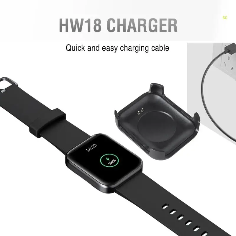 Power Adapter Stand Charging Cable Dock Base for Smart Watch HW18 Dropshipping