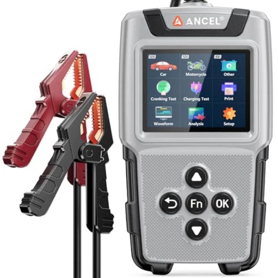 

Car Battery Tester 6V 12V Load Tester20-2000 CCA Digital Automotive Alternator Analyzer Charging Cranking System Diagnostic Too