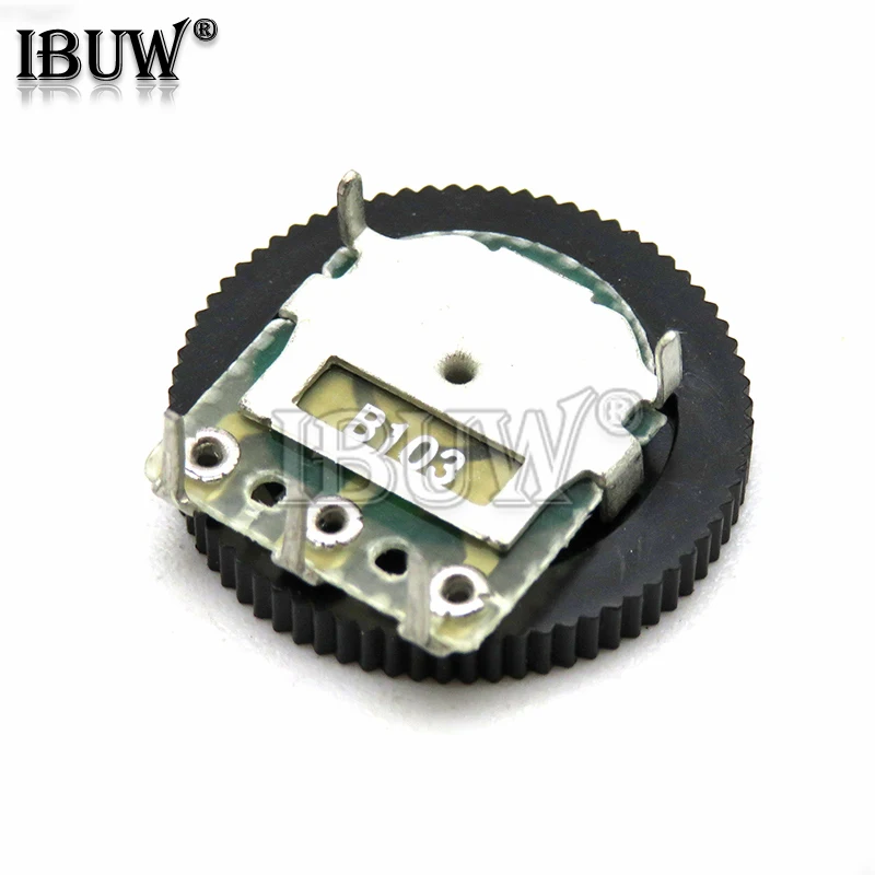 10pcs Double Gear tuning potentiometer B102 B103 B203 B503 B1K B10K B20K B50K 3Pin 5Pin 16*2mm Dial Potentiometer