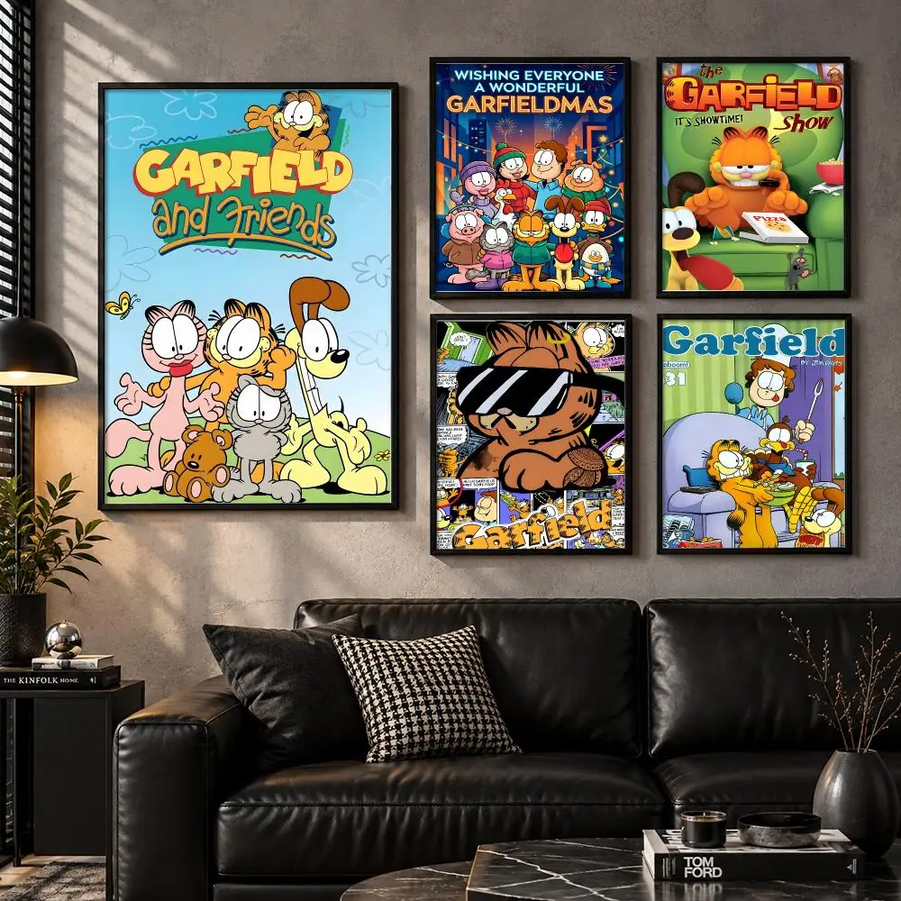 Cartoon Decor Fanart Poster Print Screen Wallart Garfield Poster Modern Wall Art Bedroom Living Room Print Unframed