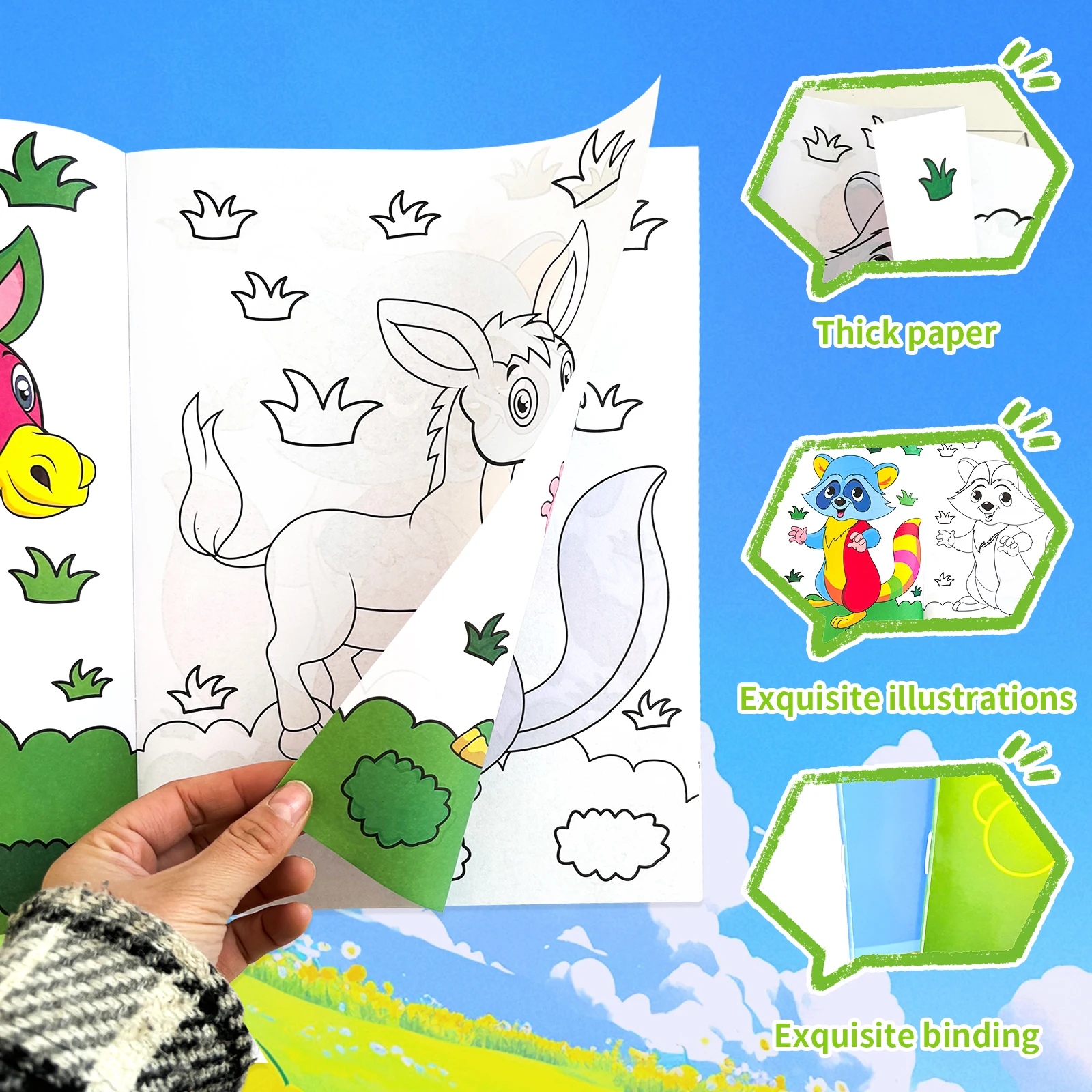 2h1 Children's Letter Coloring Book, Fun Drawing for learning English Letters, Educational books for children aged 3-6