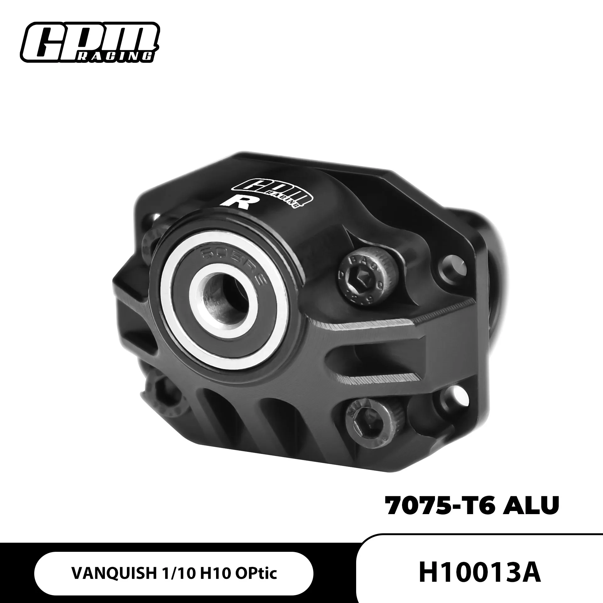 

VANQUISH 1/10 H10 Optic 4WD Off-Road Vehicle Aluminum 7075 Rear Differential Case with Oversized Bearings