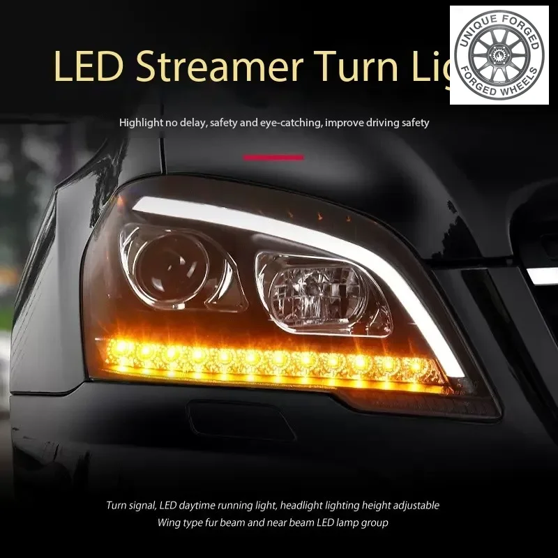 

BCCar For M-Class W164 Headlights 2009-2012 Upgrade Modified to New DRL Dynamic Turn Signal LED Headlight Auto Accsori