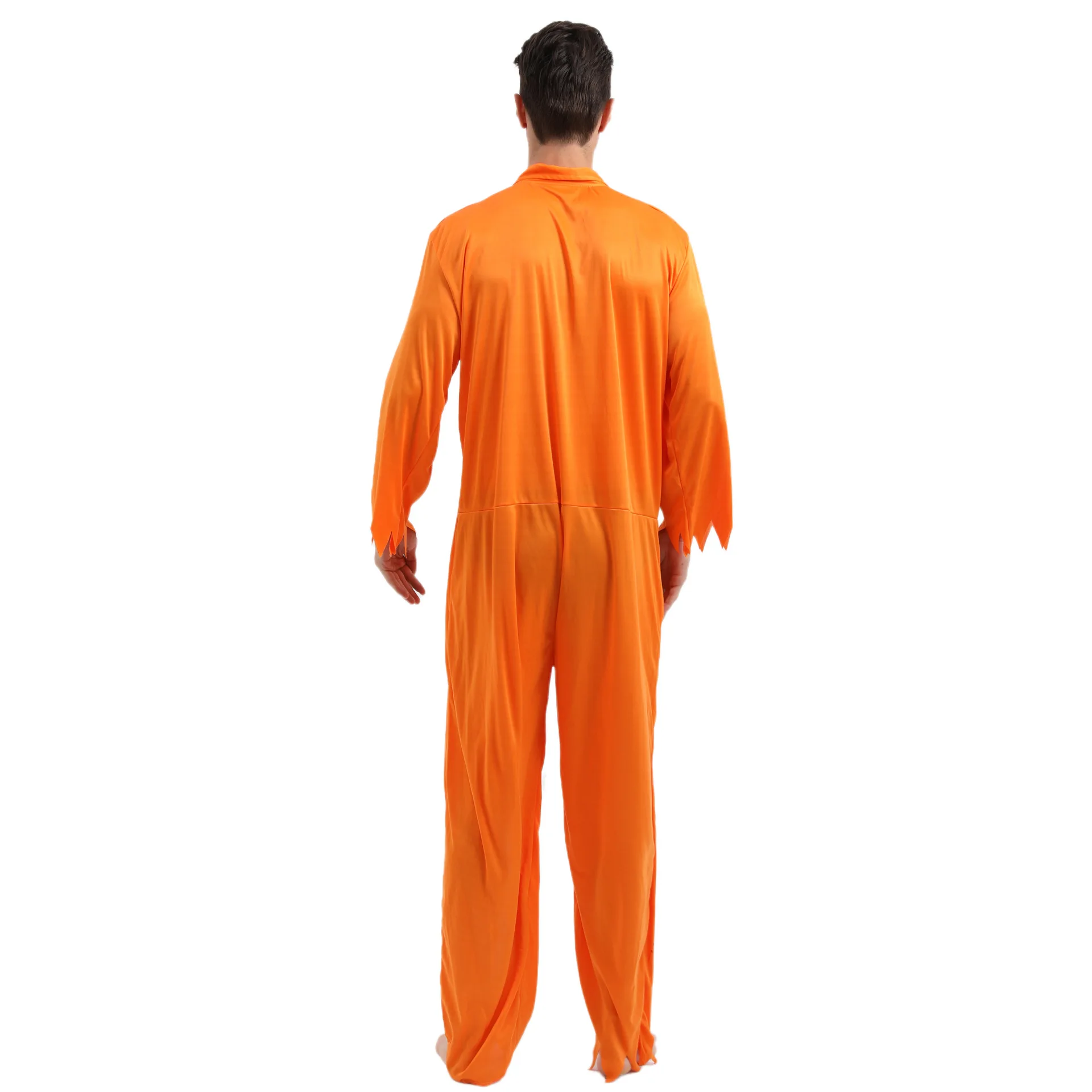 Men Bloody Dead Convict Scary Halloween Costume 2022 New Arrival Adult Zombie Prisoner Costume