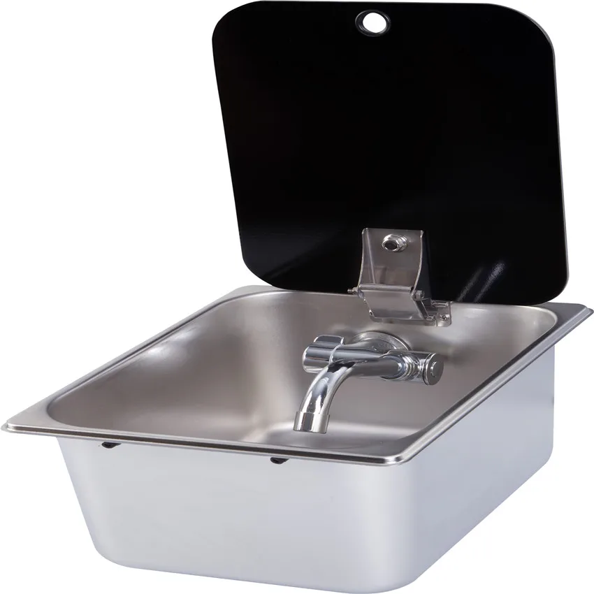 

Stainless Steel Sink with Tempered Glass Lid 320*260*150mm GR-12150B Boat RV