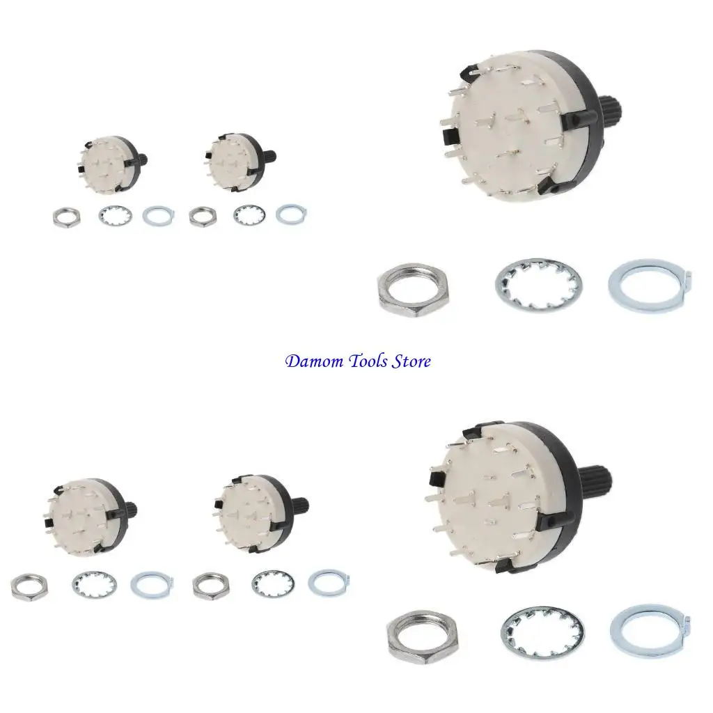 57BE 2 عمود 6 Way / 3 Pole 4 Way Rotary Switch جودة جيدة POST من الدرجة الأولى
