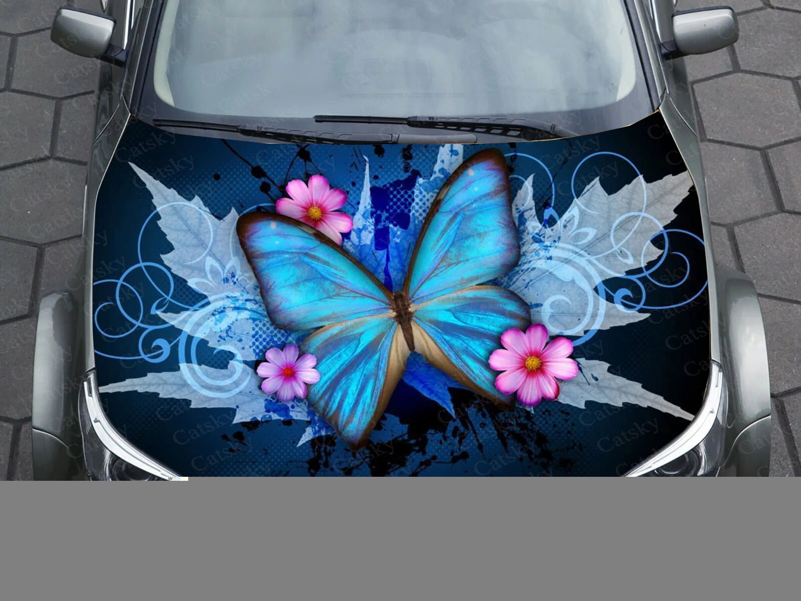 Butterflies car stickers Auto decal graphic vinyl decal cover pattern packaging decal custom DIY engine color animal car decal