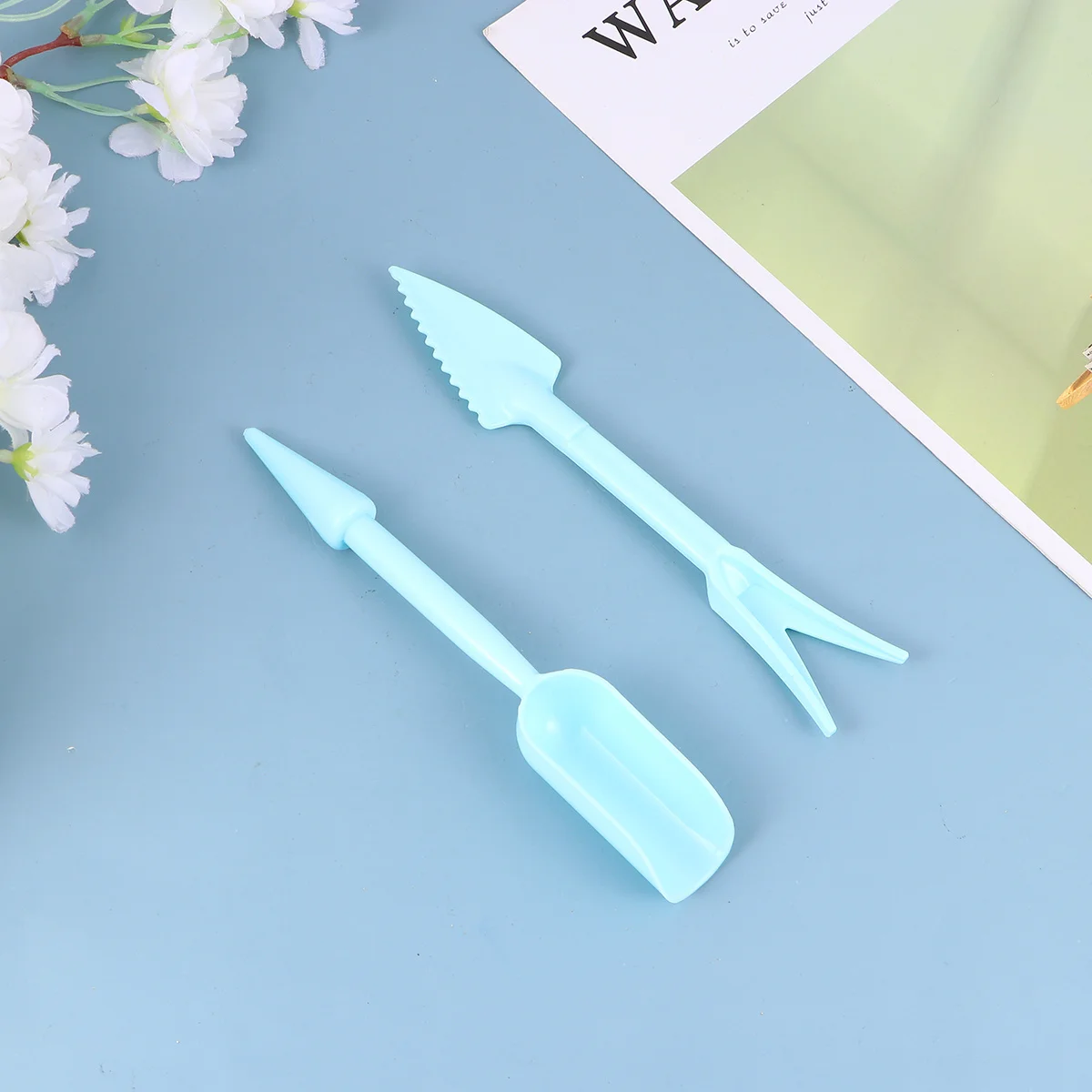 

10 pcs Plastic Transplanting For Seedlings Garden Widger Shovel Dibber Soil Aerator Weed Remover Flowerpot Farm Diy Handy Tool