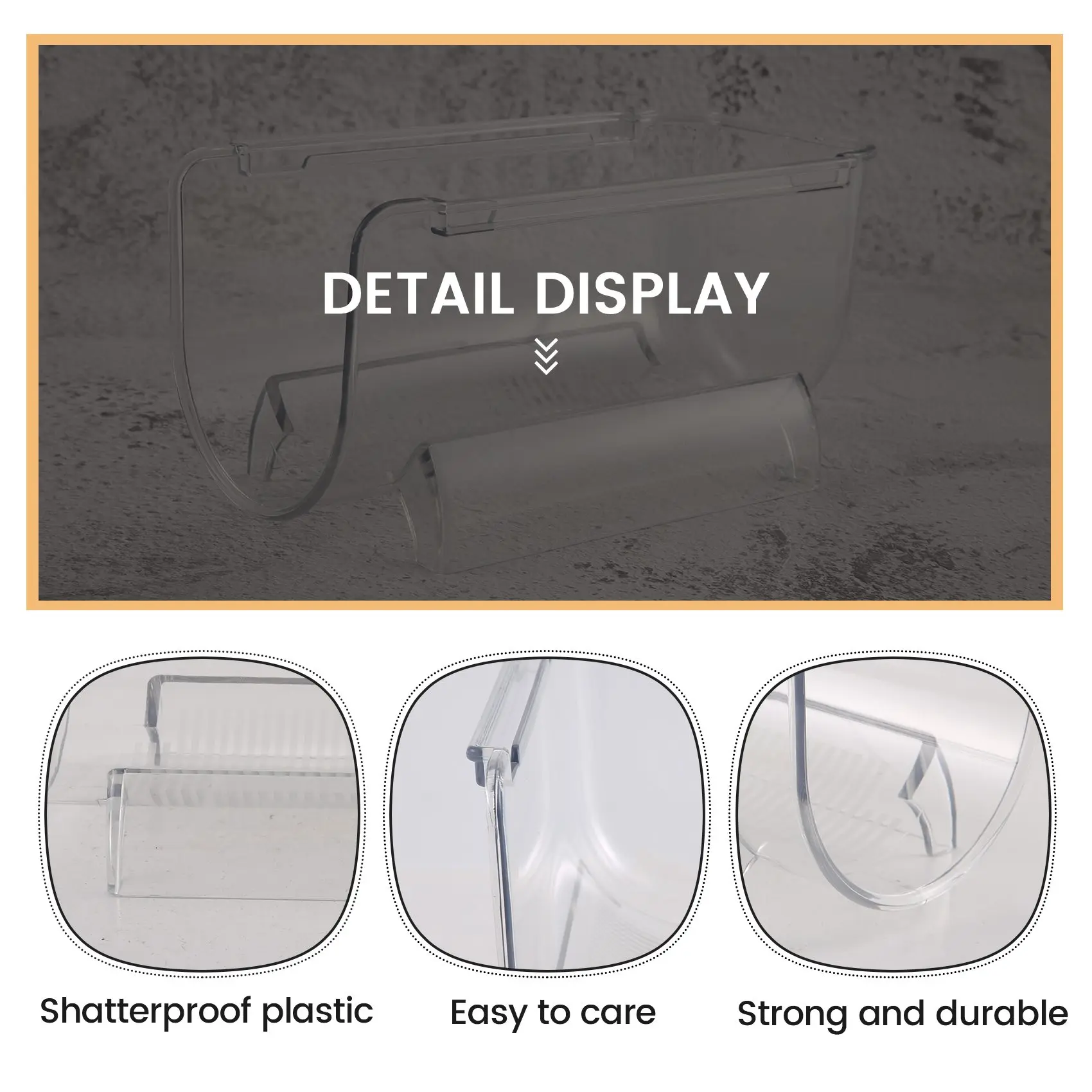 

AD23-4Pcs Refrigerator Wine Holder,Clear Stackable Plastic Wine Rack Storage Water Bottle Organizer Water Bottle For Fridge