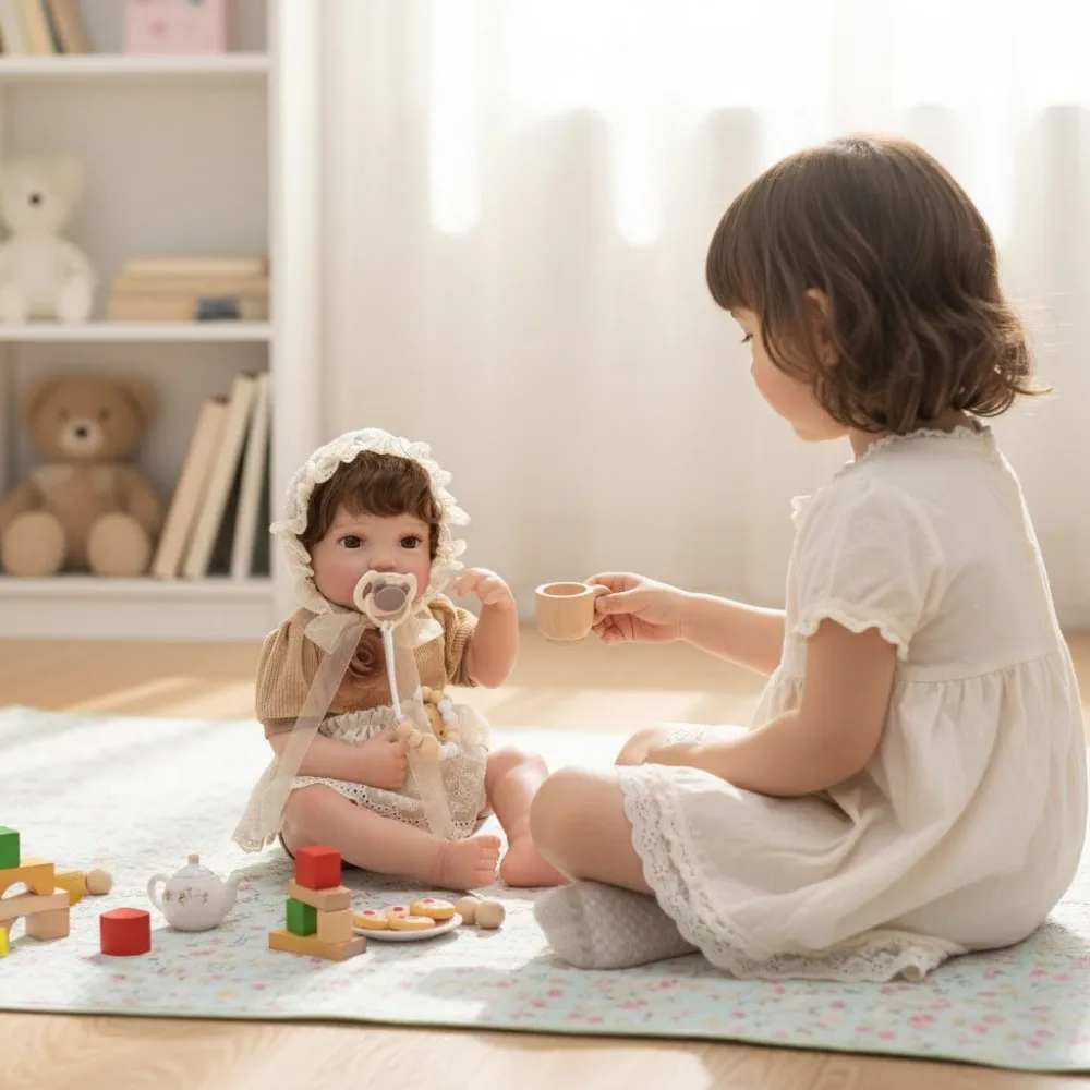 Cloveray, muñeca bebé Reborn realista Kawaii Original de 20 pulgadas, muñeca de vinilo suave súper bonita, juguete hecho a mano de alta calidad, regalos de navidad para niños