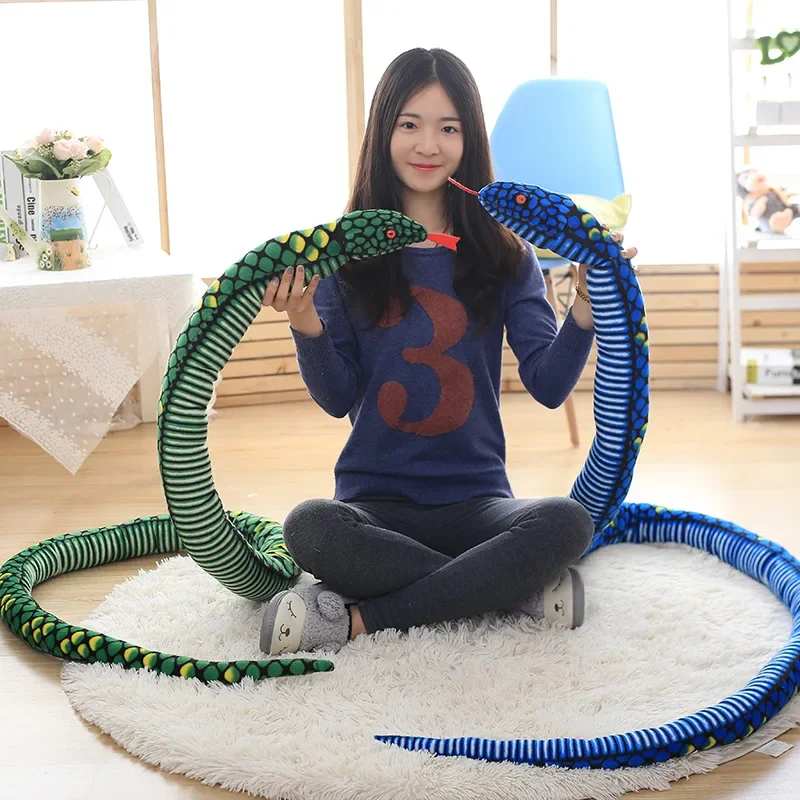 

[New] Large size 280cm The snake boa constrictor plush toy soft PP cotton Stuffed Hold Pillow Toy kids gift