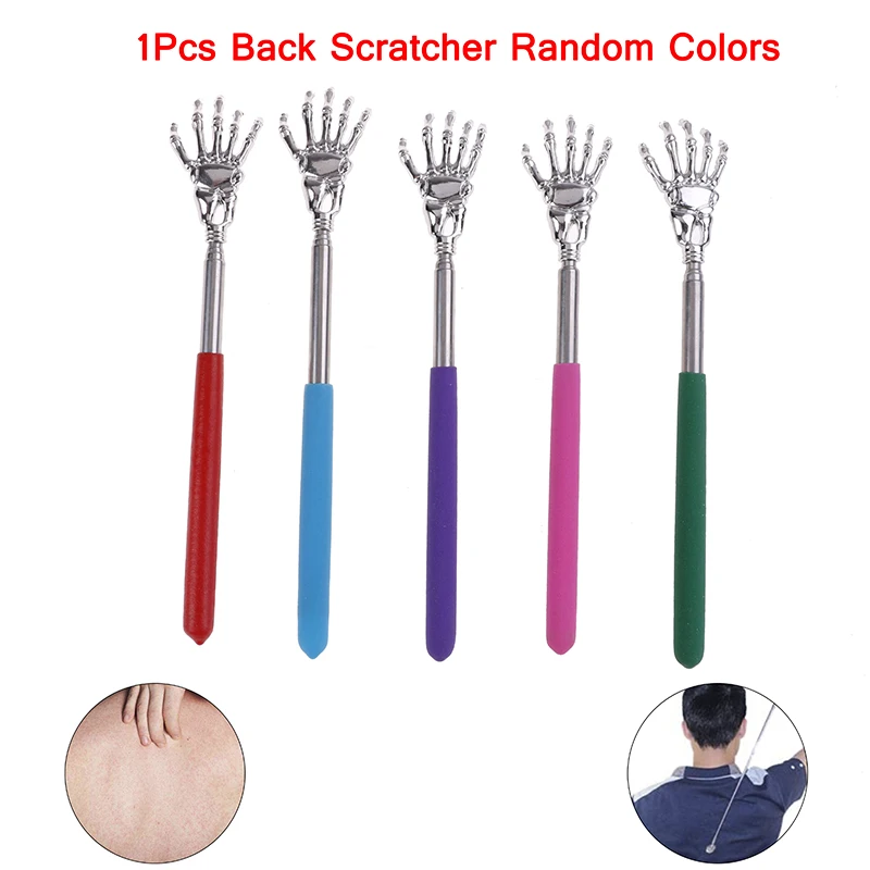 *Random 1Pc Extendable Hand Claw Back Scratcher Massager Stainless Steel Self Itching Relief