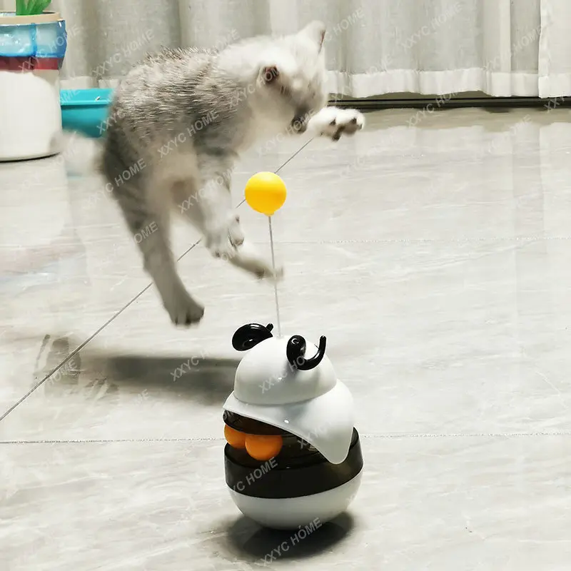 

Cat Toy Self-Hi Relieving Stuffy Toys Cat Teaser Cat Cat Tumbler Jiafei Kitten Food Dropping Ball Pet Cat Supplies