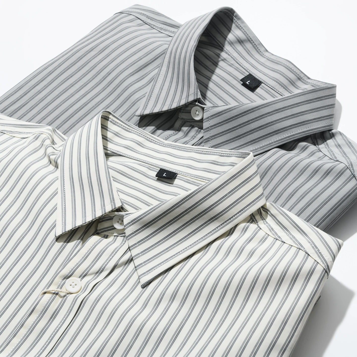 Lightweight Breathable Ice Silk Stripe Casual Loose Men's Short Sleeve Shirt Summer Fashionable Unisex Open Cardigan