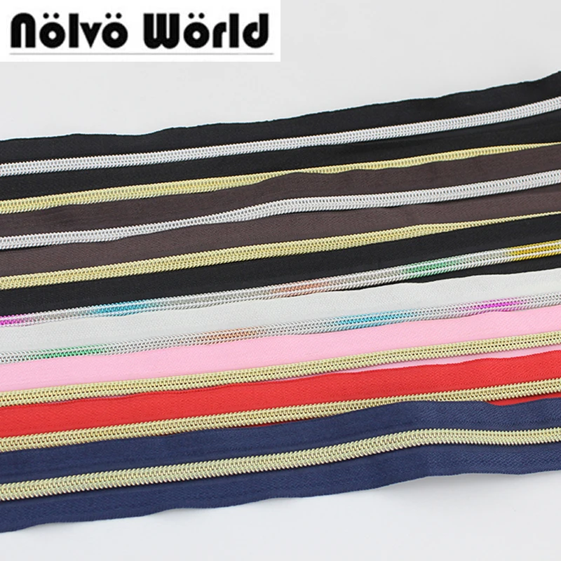 

30Yards 5# Nylon Zippers Colorful Tooth Coil Zip Tailor Handbags Garment Clothes Zipper Replace Sewing DIY Accessories