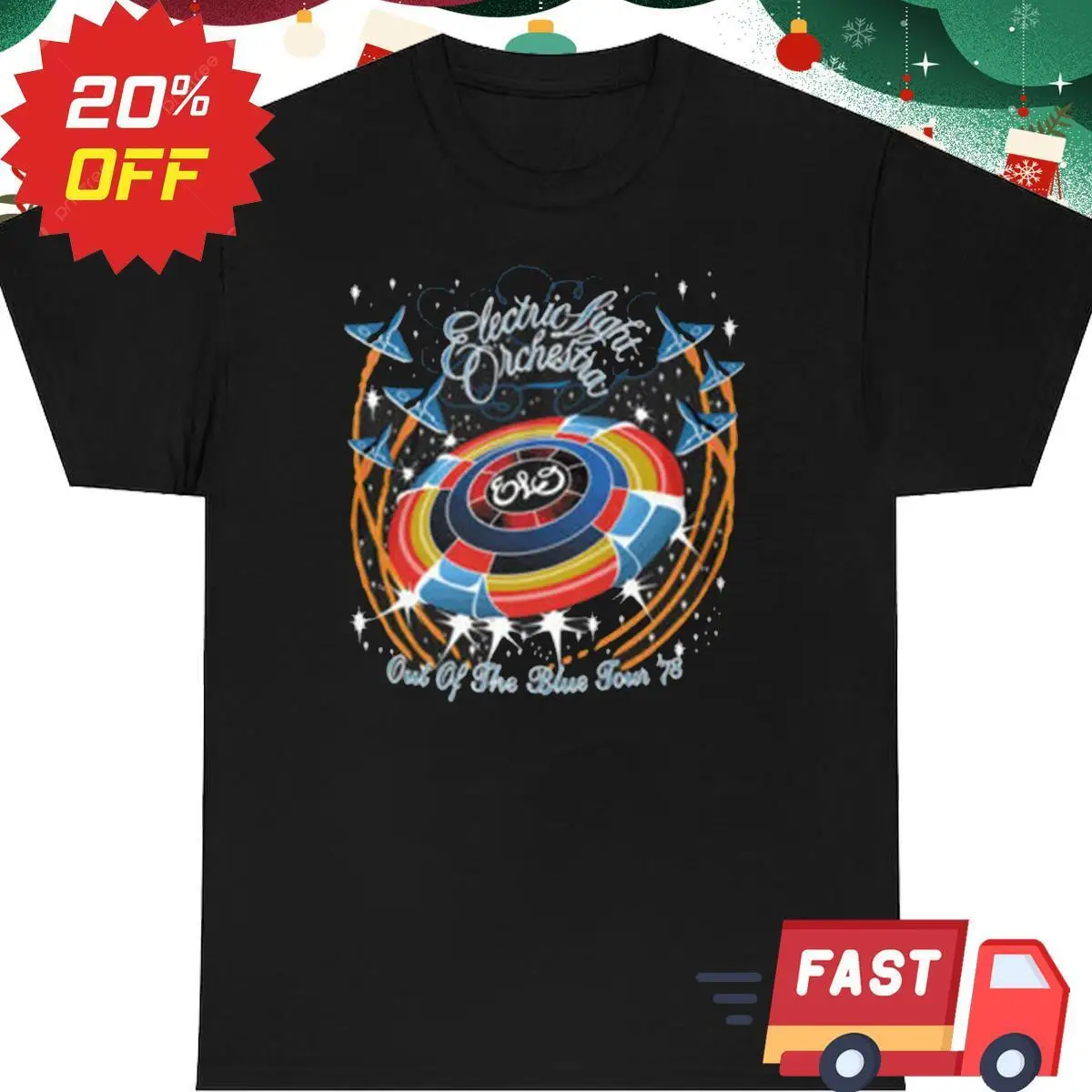 Elo Out Of The Blue Tour - Electric Light Orchestra T-Shirt T Shirt S-34XL