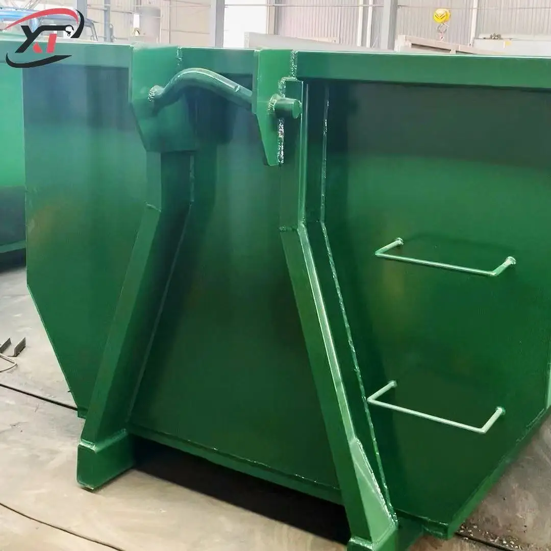Heavy Duty Mild Steel Hook Lift Bins Roro Container Open  Hook Lift Skips Hook Lift Container Roll off Dumpster