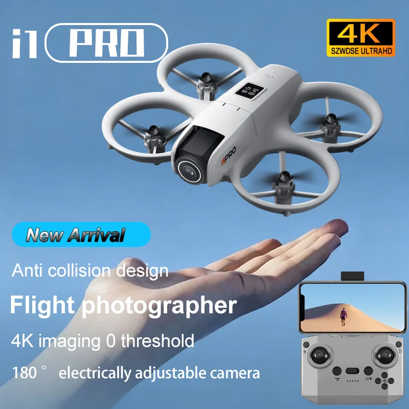 Nowy Mini Dron i1 pro z Kamerą 4k HD, Unikanie Przeszkód, Fotografia Lotnicza, Silnik Bezszczotkowy, WIFI FPV, Dron RC Quadcopter, Zabawki dla Dzieci