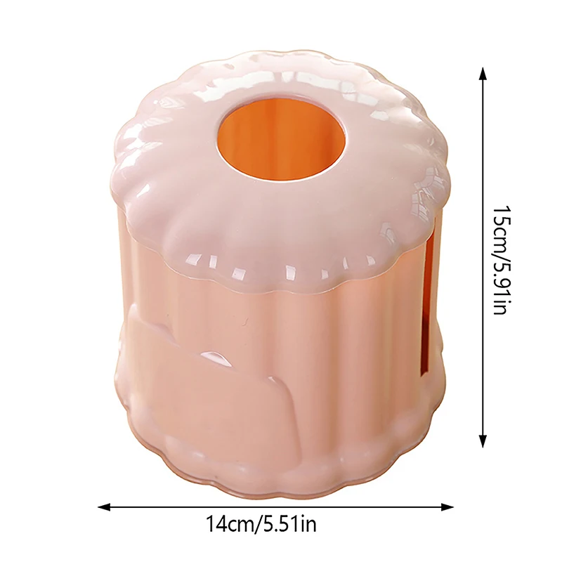 Household Tissue Box Coffee Table Dining Table Circular Napkin Storage Box Roll Paper Suction Box