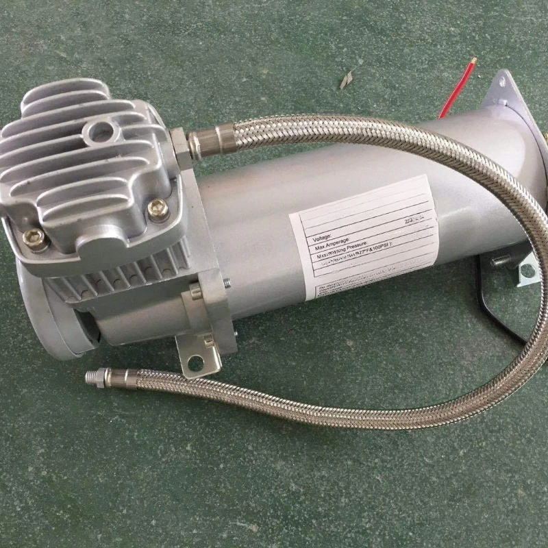 

Car suspension modified air pump with gas cylinder horn