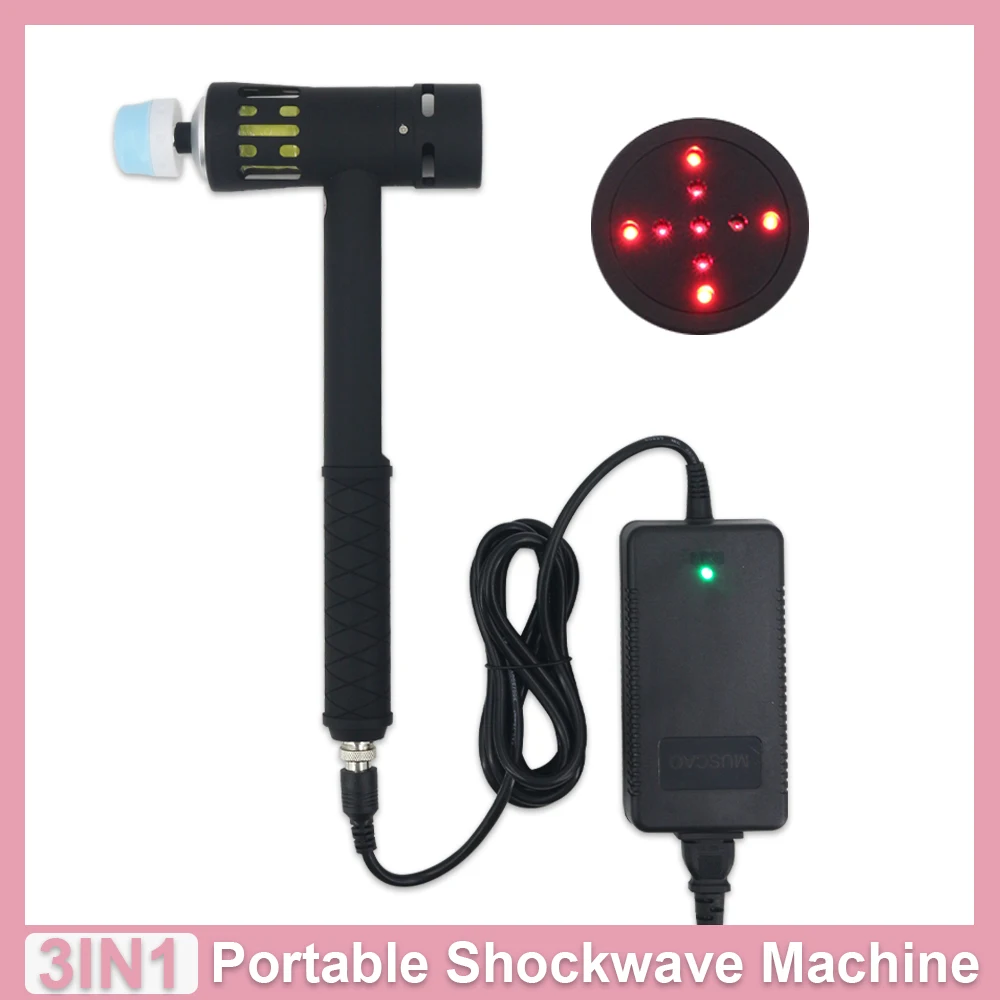

3in1 Shockwave Therapy Machine Physiotherapy Instrument ED Treatment Relief Neck Pain Massager Shock Wave Therapy Device