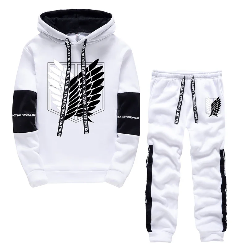 Men Tracksuit Two Piece Set 2024 Autumn and Winter Pullover Hoodies Sweatshirt+Pants Suit Man Hoodies Set Tracksuit Men Luxury