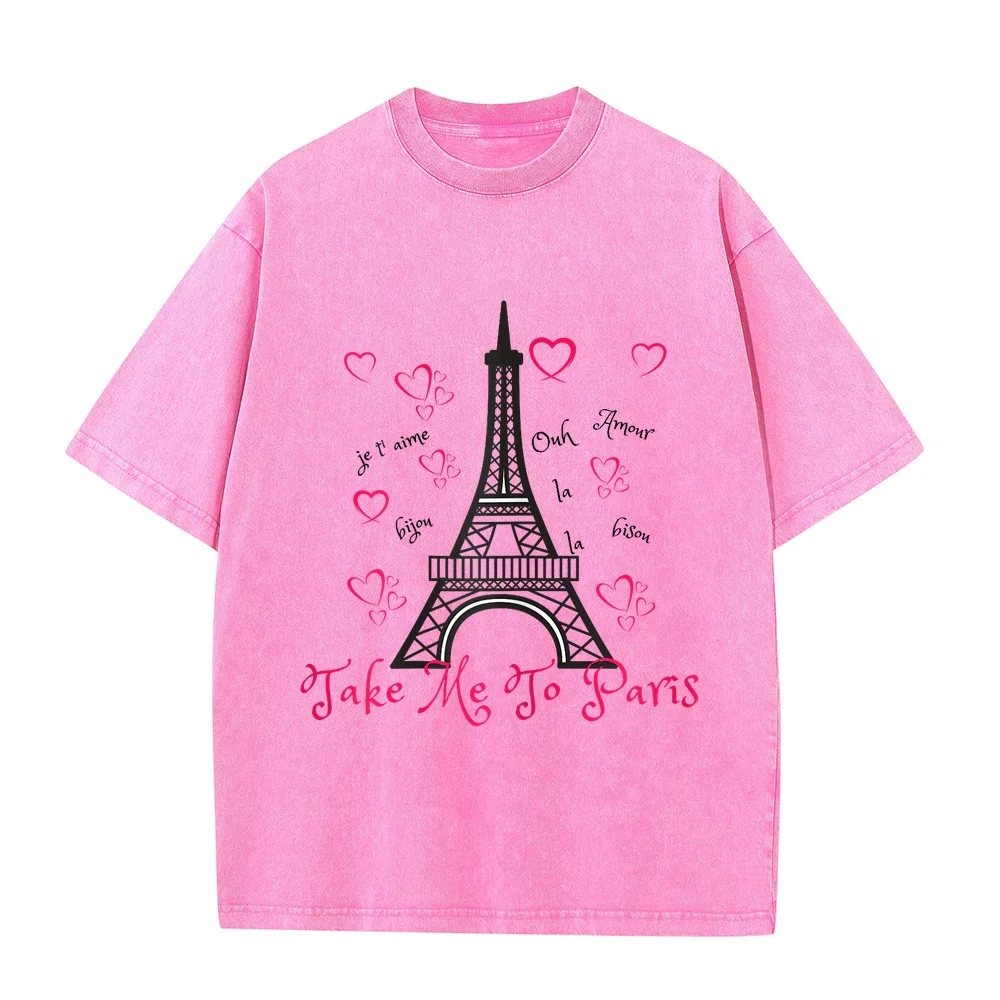 Paris Eiffel Tower T-shirt- 