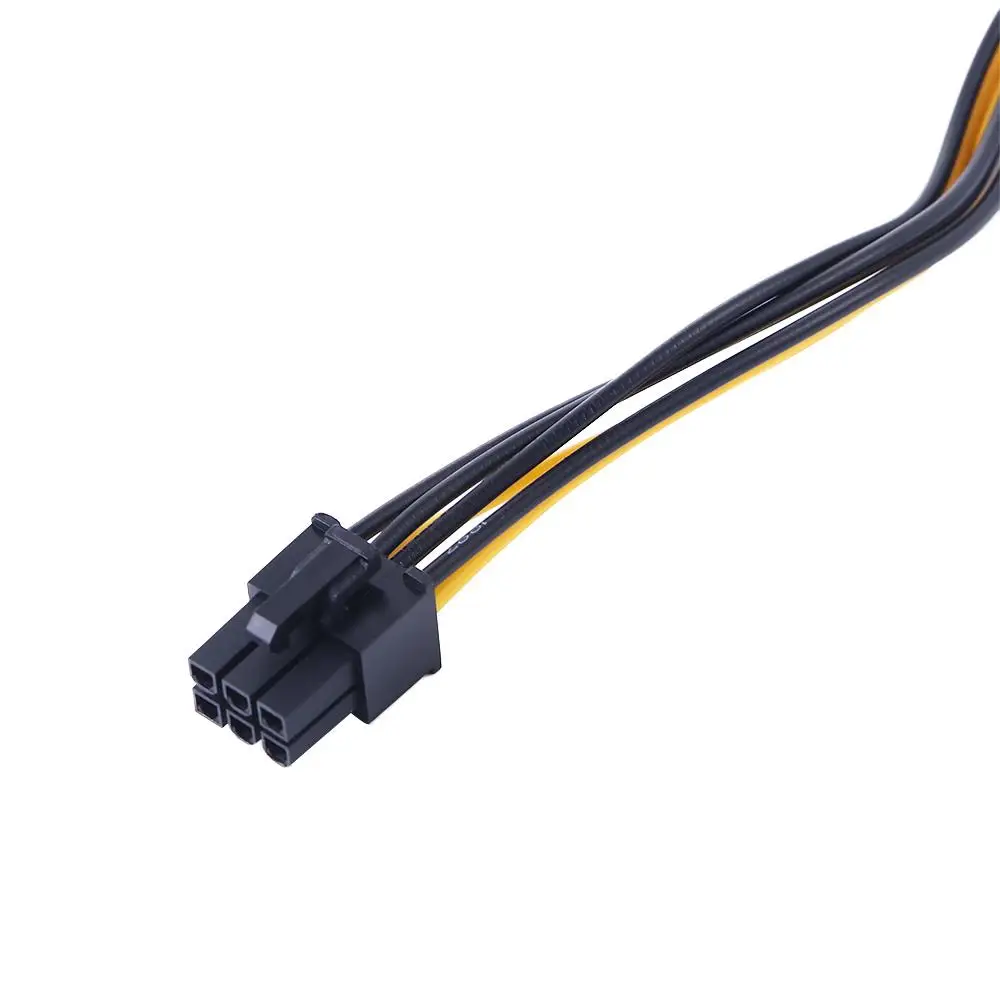 To 6 Pin Power Supply Cable Male to Female Video Card Power Cable SATA Power Cable Graphics Card Power Cord SATA Adapter Cable
