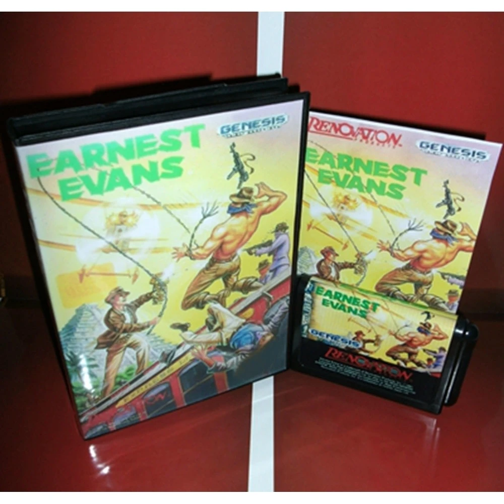 Hot Sale New Arrival Earnest Evans 16bit MD Game Card With Retail Box & Manual Book For Sega Mega Drive/ Genesis