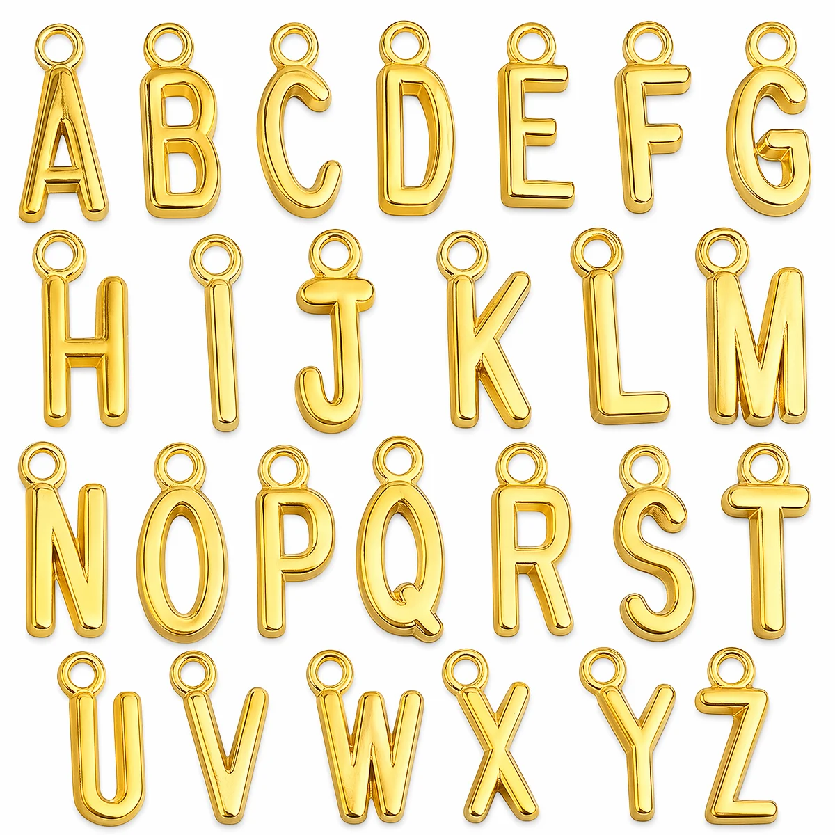 26pcs/set A-Z letters Metal Jewelry Ornaments Golden Creative DIY Handicrafts Festive Party Gifts Handmade Jewelry Decorations