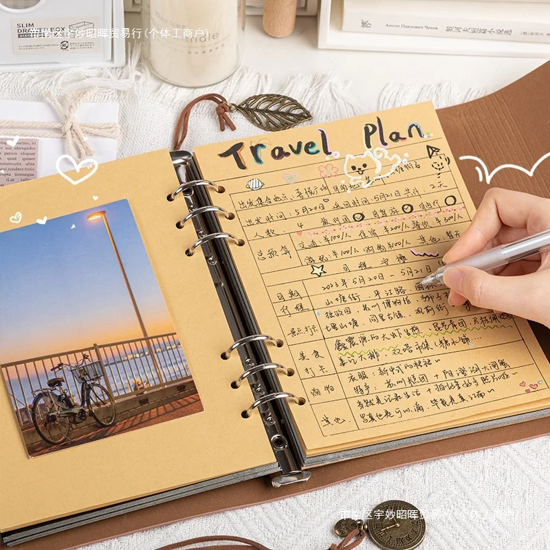 Nieuwe DIY lederen plakboek fotoalbum, 60 pagina's zelfklevend + 40 pagina's kraftpapier DIY fotoboek voor 2x3 3x5 4x6 5x7 foto's