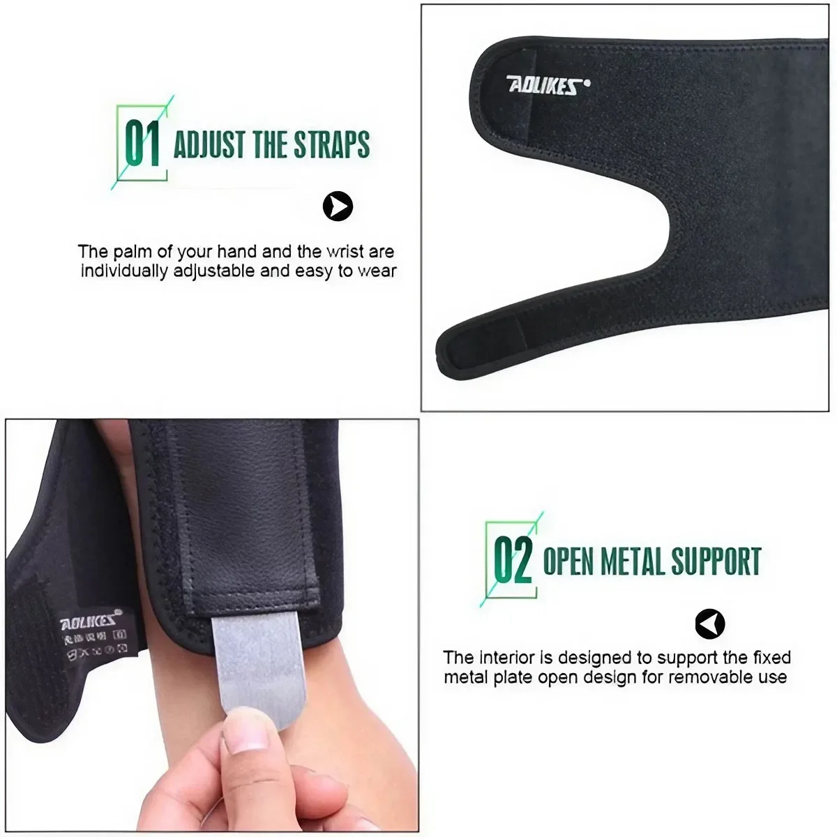 Carpal Tunnel Wrist Support Brace Arthritis Pain Relief Hand Protector Band for Sprains Strain