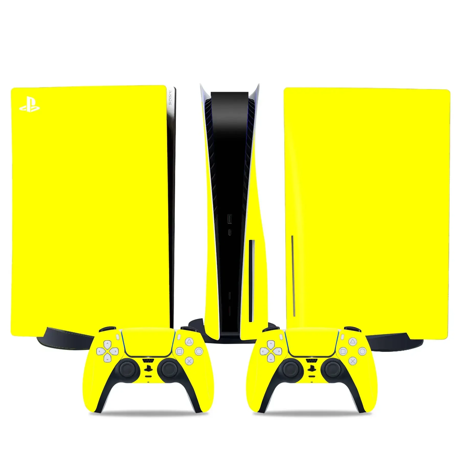 Naklejka w kolorze czarno-białym na PS5 Digital Edition Naklejka na kontroler Skórki - Naklejki na konsolę i kontroler PS5 Digital