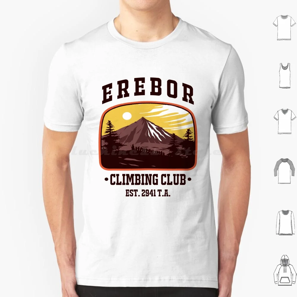 Erebor Climbing Club T Shirt Cotton Men Women Diy Print 4K The Stream Map The Best Seller The The Movie Most Relevant The The