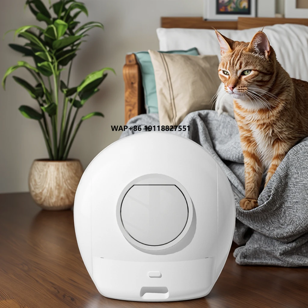 

With Wifi Automatic Control Self-Cleaning Cat Box High Quality ABS Plastic Smart Automatic Pet Toilet Cat Box