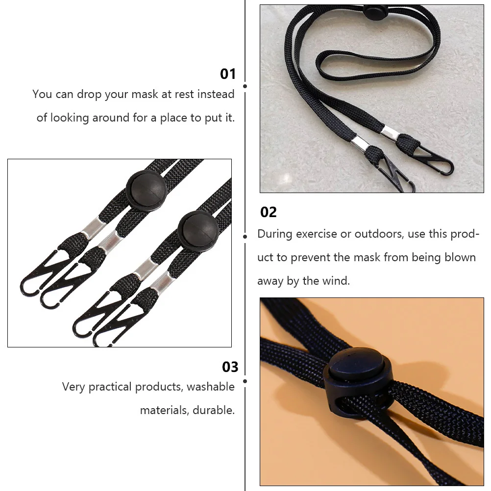 

12Pcs Anti-Fall Face Mask Lanyard Durable Adjustable Mask Ear Rope Glasses Holder Strap Glasses Hanging Rope Ear Saver