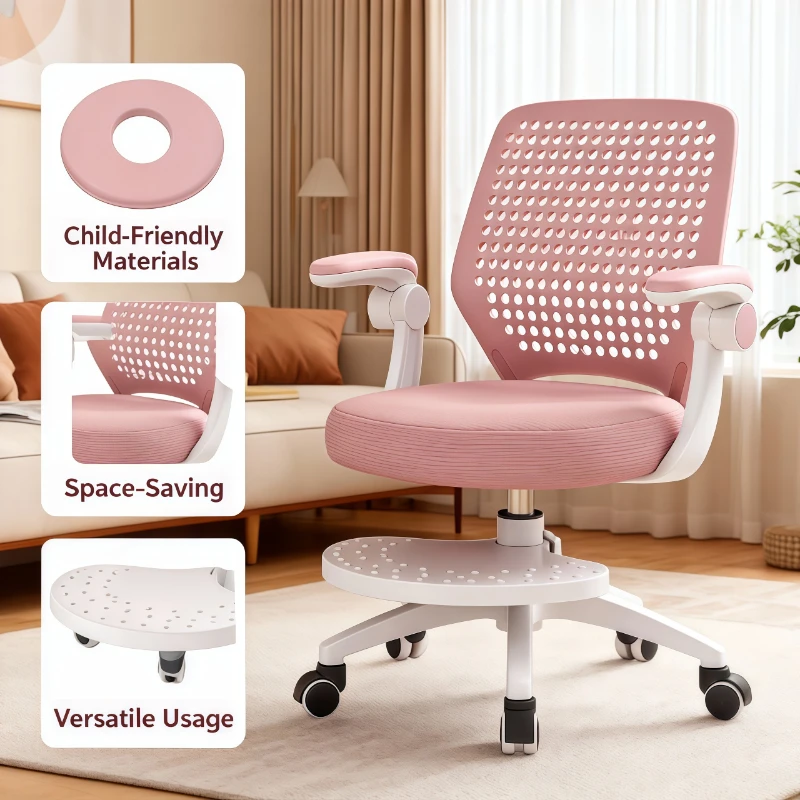 كرسي أطفال مريح ارتفاع قابل للتعديل كرسي دراسة تصحيح الموقف مكتب الطالب كرسي دوار مسند الظهر الفصول الدراسية المنزلية #1