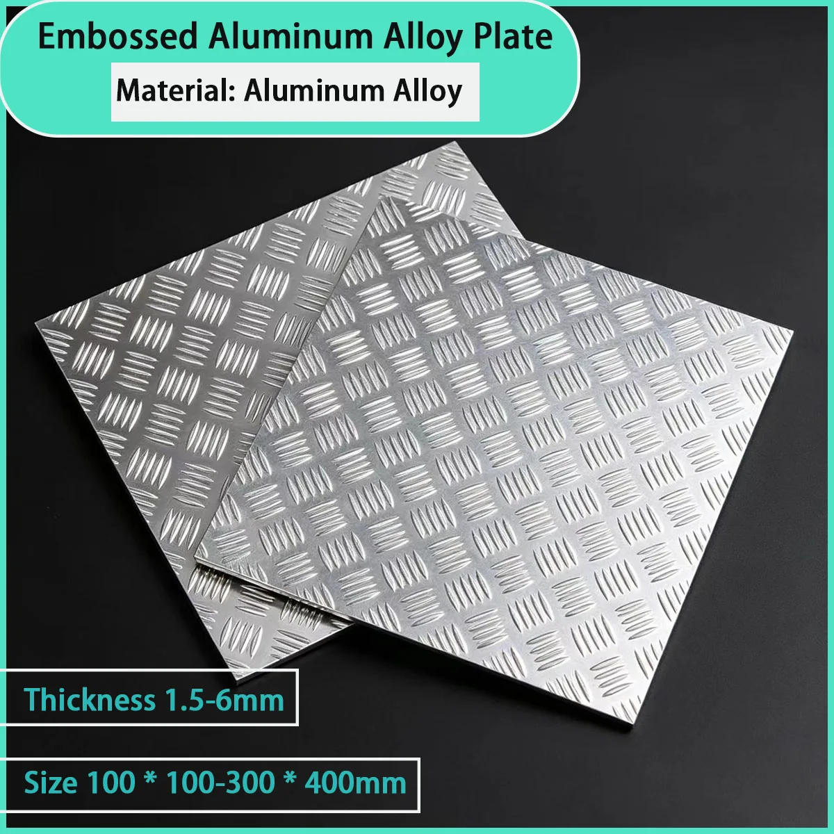 Embossed aluminum alloy plate with a thickness of 1.5-6mm is used for wall decoration,ceiling curtain walls,equipment panels,etc
