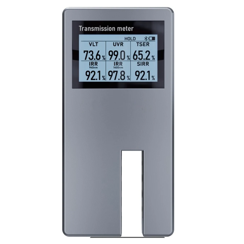 FOSHIO Digital Car Window Film Solar Power Transmission Meter Infrared Ultraviolet Solar Energy Rejection Transmittance Tester