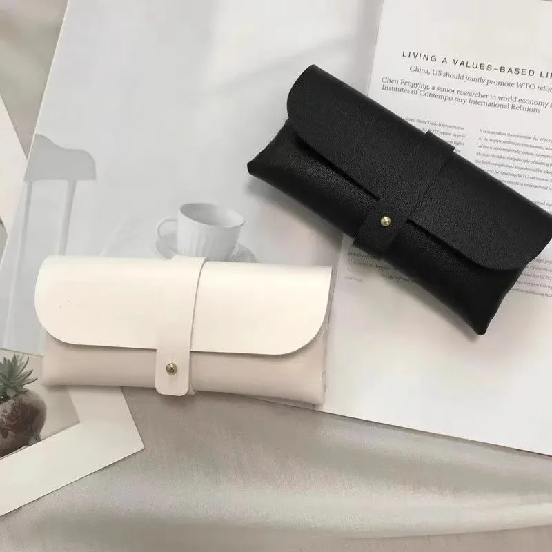 New Fashion Pu Leather Glasses Bag Protective Case Cover for Women Men Portable Sunglasses Case Box Reading Eyeglasses Bags